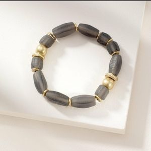 Stella & Dot Brix Stretch Bracelet - Grey